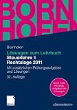 Produkt-Bild: L&ouml;sungen zum Lehrbuch Steuerlehre 1 Rechtslage 2011: Mit zus&auml;tzlichen Pr&uuml;fungsaufgaben und L&ouml;sungen (Bornhofen Steuerlehre 1 L&Ouml;)