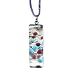 Murano Glass Pendant Jewelry - Rectangle L Blue/Purple Style1