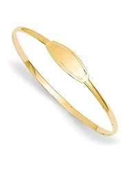 14k Polished Slip-On 6.5 Baby Id Bracelet