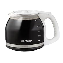Mr. Coffee PLD13 12-Cup Replacement Decanter, White