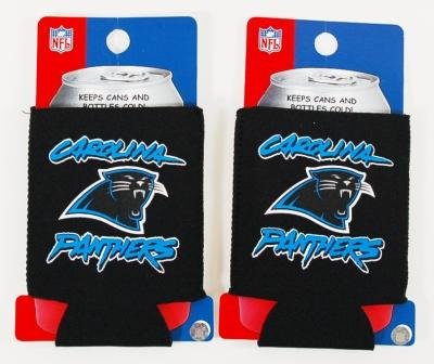 SET OF 2 CAROLINA PANTHERS NFL CAN KADDY KOOZIES