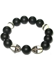 Handmade Sterling Silver Diamond Beaded Cord Bracelet Jewelry