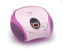 Lenco - SCD-24 - Radio FM St&eacute;r&eacute;o avec Lecteur CD - Ecran LCD - Rose