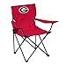 Logo Brands NCAA Georgia Bulldogs Quad Chair, Unisex Adult Chair with One Cup Holder, Team Color, One Size