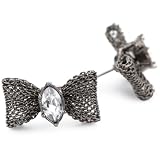 Betsey Johnson Iconic Mesh Bows Mesh Bow Stud Earri