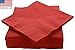 Amcrate Big Party Pack 50 Count Red Dinner Napkins Tableware- Ideal for Wedding, Party, Birthday, Dinner, Lunch, Cocktails. (7â€ x 7â€)