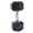 Cap Barbell Rubber Coated Hex Dumbbell with Contoured Chrome Handle (50-Pound)
