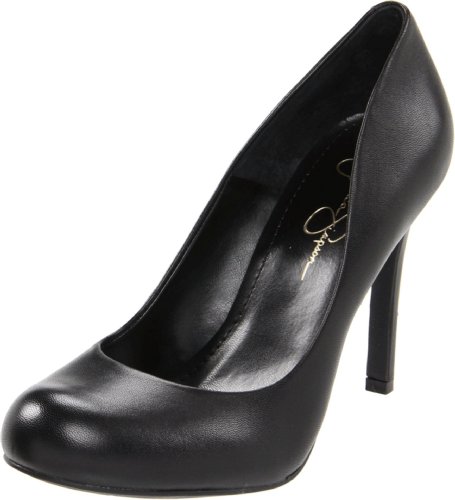 Jessica Simpson Women's Calie Pump,Black Nappa,8 M US