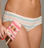 Juicy Couture Striped Ruched Back Hipster Panty (9JMUP350)