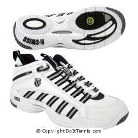 K-Swiss - Mens Ultrascendor Mid Tennis Shoes (White Navy) by K-Swiss