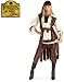 New Adults Sexy Caribbean Pirate Girl Costume Large 12