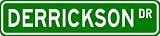 DERRICKSON Street Sign ~ Personalized Family Lastname Sign ~ Gameroom, Basement, Garage Sign **