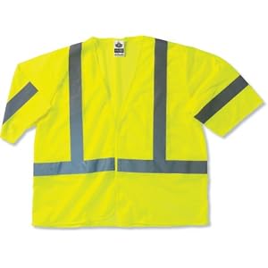 Glowear 8310HL Class 3 Economy Vest, Lime, 2XL 3XL by Ergodyne