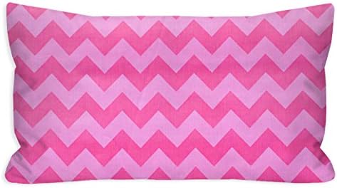 Bubble Gum Pink Chevron Toddler Pillowcase, 13X18