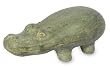 Ceramic statuette, 'Happy Gray Hippo'