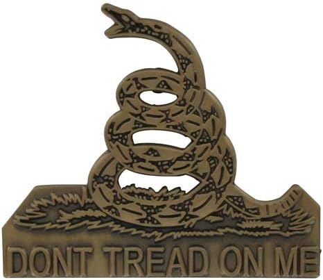Dont Tread On Me Pin - Antique Gold