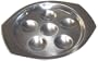 Paderno World Cuisine 4 3/4 inch Stainless Steel Escargot Dish