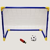 from WB Kids Childs Mini Football Soccer Goal Post Net Set Ball Pump Indoor Outdooor Game