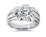 0.02 ctw Men's Diamond Ring in Platinum