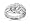 0.02 ctw Men's Diamond Ring in 18K White Gold