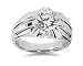 0.02 ctw Men's Diamond Ring in Platinum