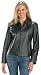 Ladies Waist Length Black Zipper Jacket