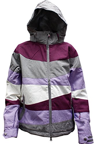 M3 Chloe Women's Snowboard Ski Jacket Purple Gray