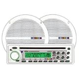 200-Watt Marine CD Receiver with Weatherband and 6 1/2