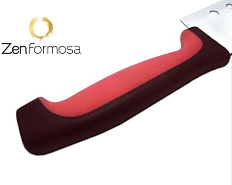 Zen Formosa Best quality Non-sticky Sushi Knife; A perfect Japan design air hollow blade sushi knife (9.0 inches, Pink)