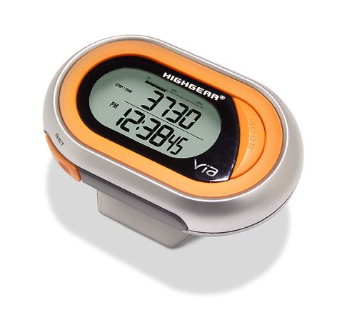 Highgear VIA Pedometer with Calorie Counter, Watch, and Chronograph