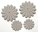 CHIPBRD DIECUT FLOWER 4PK SETI