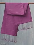 Silk shawl, 'Purple Orchid'