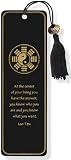Yin Yang Beaded Bookmark