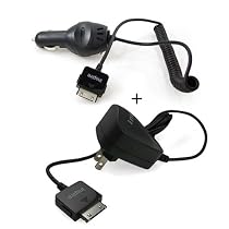 Sandisk Sansa MP3 E250 E260 E270 E280 Series Bundled Wall Charger and 12v Rapid Car Charger
