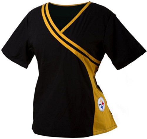 Pittsburgh Steelers Women's Two Tone Scrub Top