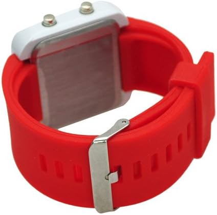 Metro Shop Fashion Unisex Candy Color Soft Silicone Wristband Digital Mirror LED Watch