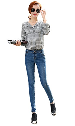 レディース パンツ ジーンズ ジーパン スラックス 春 夏 秋 冬 デニム コットン ストレッチ スリム クラッシュ ブロークン 美脚 足長効果 ビーチ リゾート レジャー 通勤 通学 ワイルド セクシー おしゃれ 海外セレブ 可愛いスカーフ付き KK1008