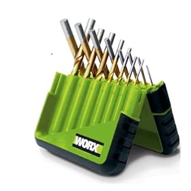 Worx WA1100 15 Piece 1 16-Inch to 11 32-Inch Titanium Drill Bit Assortment by Worx