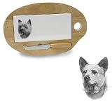 Wooden Cheese Board with Tile Insert featuring the Australian Cattle Dog (12.75 inches)