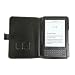 Navitech Genuine Black Napa Leather Flip Open Book Style Carry Case / Cover for the Amazon Kindle Keyboard / 3G finished to perfection with a subtle White Stitch