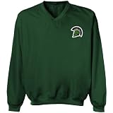 NCAA USC Upstate Spartans Logo Applique Microfiber Windshirt - Green (Small)