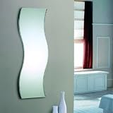 Argentcrystal 15.75X47.25X0.20 inch Silver Wall Fitting Dressing Mirror YJ-53026
