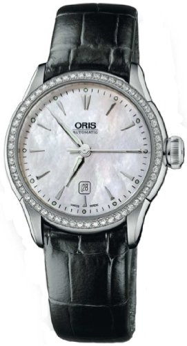 NEW ORIS ARTELIER DATE WOMENS WATCH 561 7604 49 56 LS