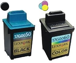 Take4Less 2-pack (B+C) 17G0050 17G0060 50 60 Lexmark Compatible ink Cartridges for Z12 Z22 Z32 Z705 Z715 P707 P3150 IJ 60