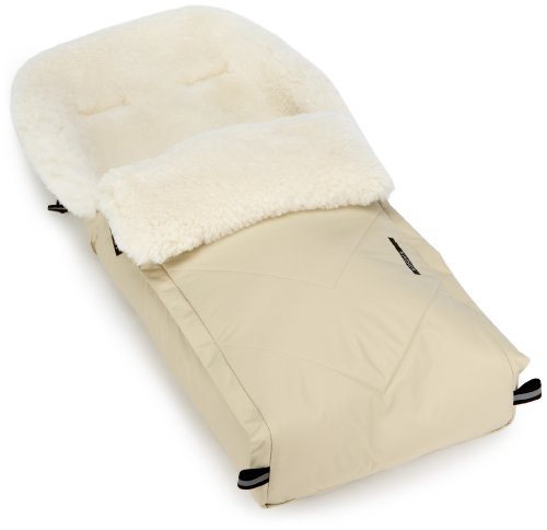 Kaiser 6810431 - Fu&szlig;sack "Dublas" wei&szlig;es Fell, Farbe: sand