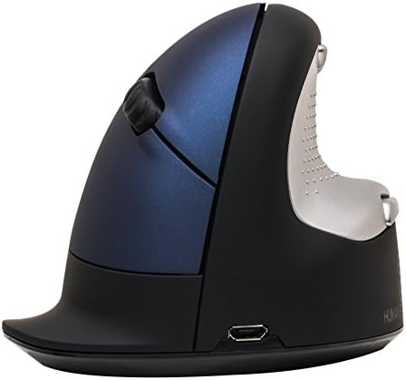 AusKit 2.4G Wireless Vertical Ergonomic Optical Mouse,500/1000/1800/2500 DPI, 6 Buttons for PC-Small Size (Wireless)