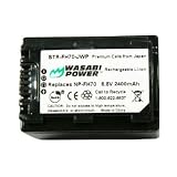 Cheap Sony HDR-CX100, CX100 Replacement Battery (Premium Japanese Cells, 2400 mAh, 5-YR Warranty) (by Wasabi Power®)