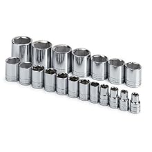 SK 4120 19 Piece 1/2-Inch Drive 6 Point 3/8-Inch to 1-1/2-Inch Socket Set