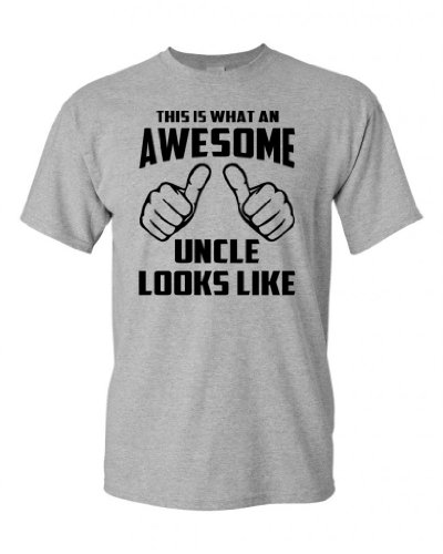 Awesome Uncle Looks Like Adult Funny Adult T-Shirt Tee