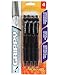 Promax Grippy 1.0 Retractable pen, Black Ink, Comfort Grip, 4 pack